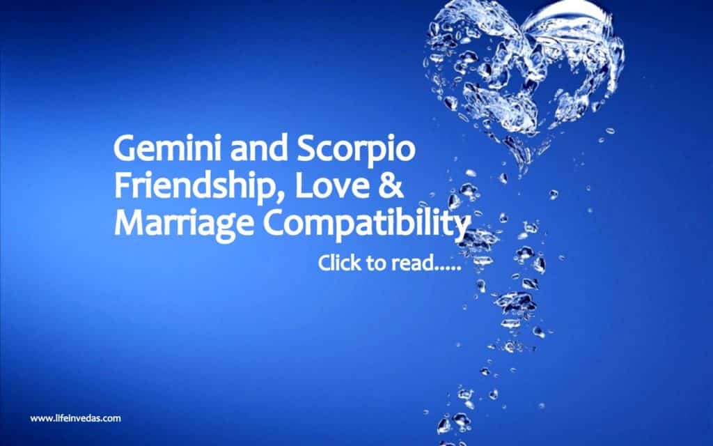 Gemini And Scorpio Compatibility For Love Marriage Friendship – Lifeinvedas